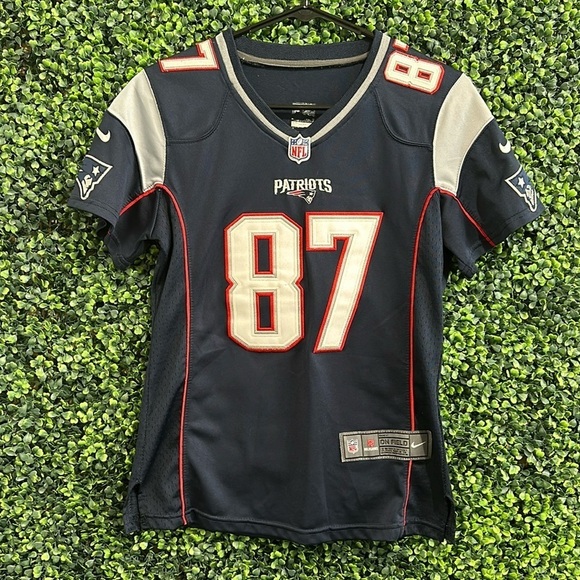 Nike New England Patriots #87 Gronkowski Navy Blue Women's NFL Jersey in small - Picture 1 of 8